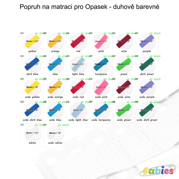 Lockable Mattress Strap for Belts – Rainbow Edition