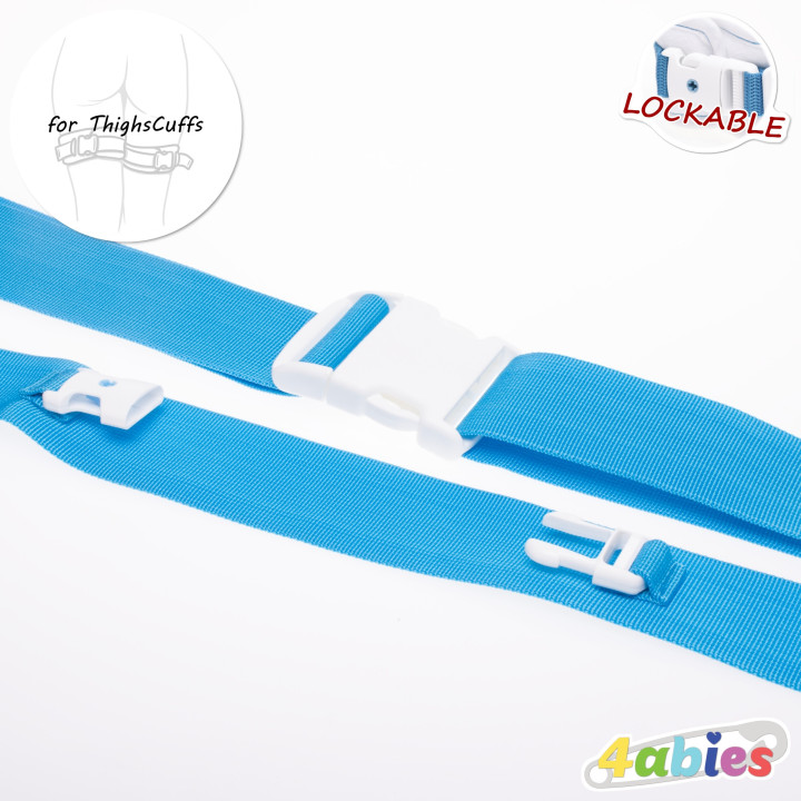 Lockable Mattress Strap for ThighCuffs – Rainbow Edition