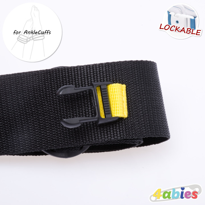 Lockable Mattress Strap for AnkleCuffs - Midnight Rainbow