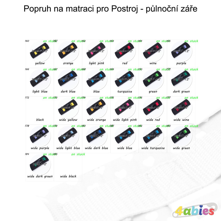 Popruh na matraci pro Postroj - půlnoční záře