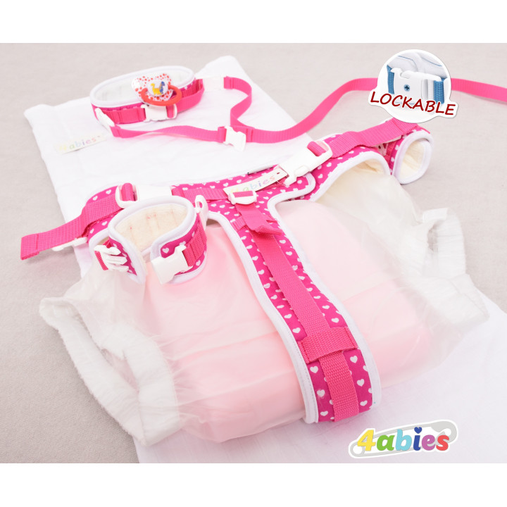 Lockable Diaper Belt - ABDL Classic. Soft, Secure, Timeless - Discrete (no side clips)