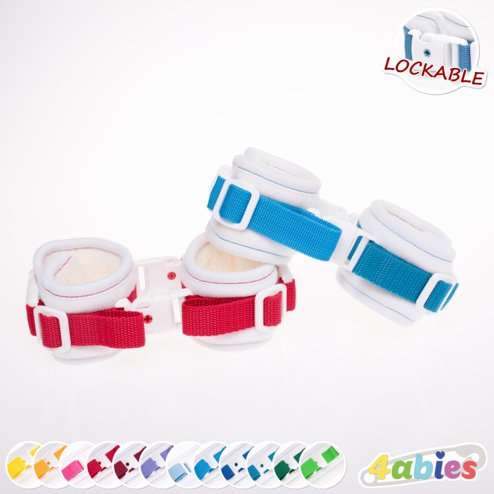 Lockable SoftHold Hand Cuffs – Gentle Restraint for Playful Control – Rainbow Edition