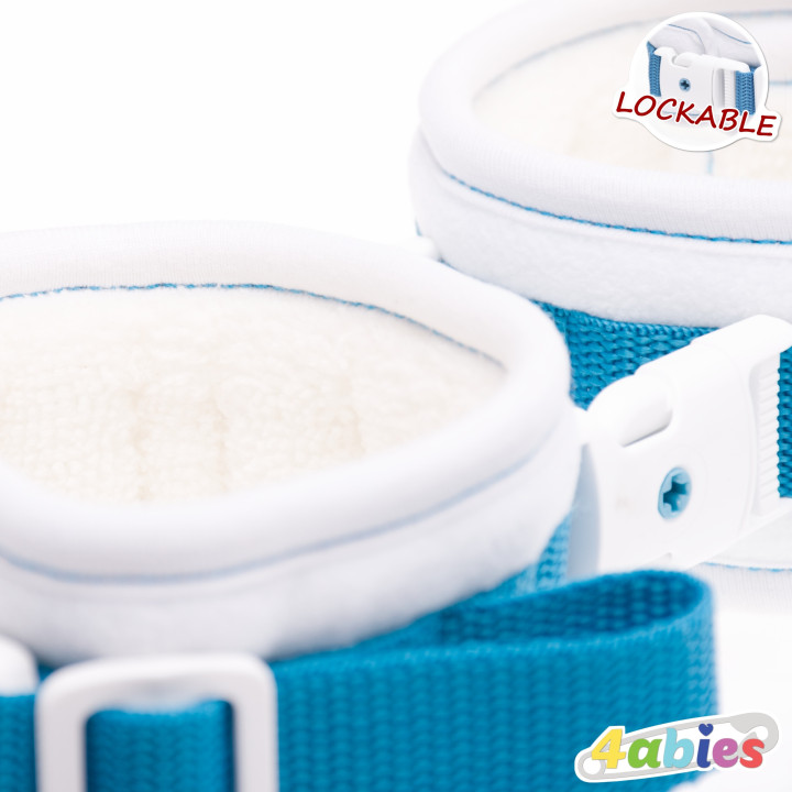 Lockable SoftHold Ankle Cuffs – Gentle Restraint for Legs – Rainbow Edition