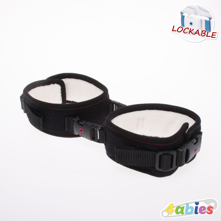 Lockable SoftHold Ankle Cuffs – Gentle Restraint for Legs – Rainbow Edition