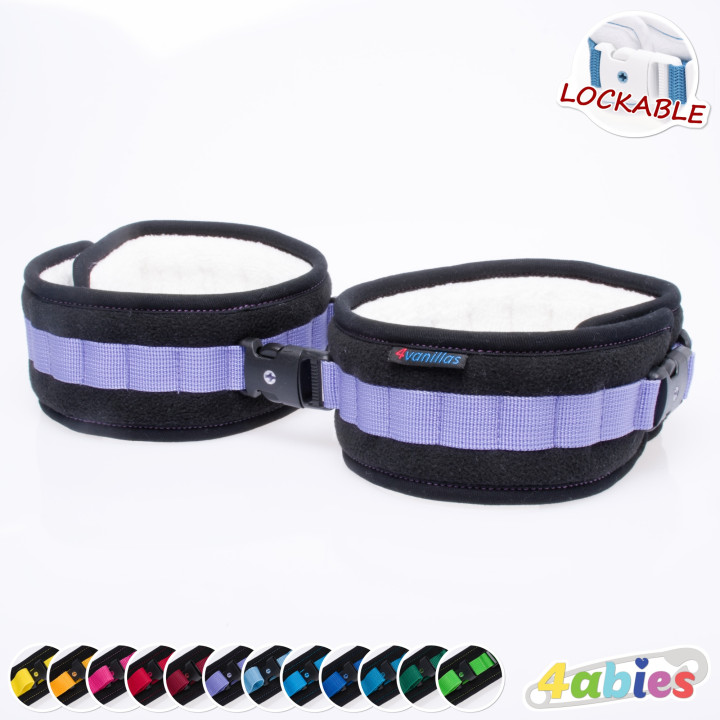 Lockable SoftHold Thigh Cuffs – Secure Positioning Without Pain - Midnight Rainbow