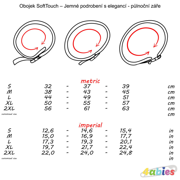 Obojek SoftTouch – Jemné podrobení s elegancí - půlnoční záře