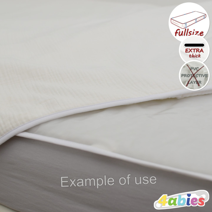 CuddlePad – Soft Cotton Layer for Cozy Sleep – cotton only - full coverage