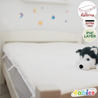 CuddlePad – Soft Cotton Layer for Cozy Sleep with PVC layer - full coverage