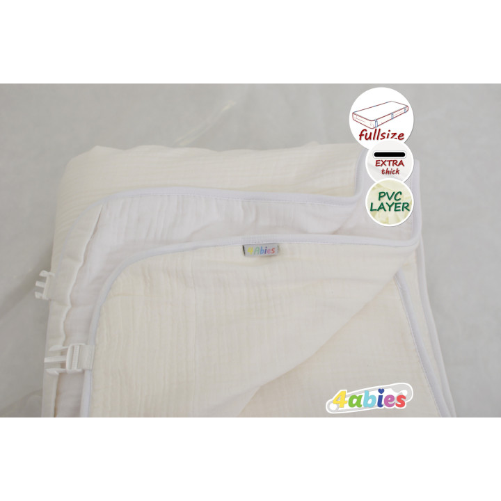 CuddlePad – Soft Cotton Layer for Cozy Sleep with PVC layer - full coverage