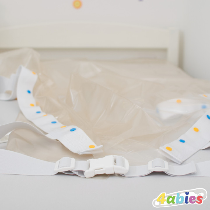 Šustivá plachta – PVC podložka s popruhy proti shrnování