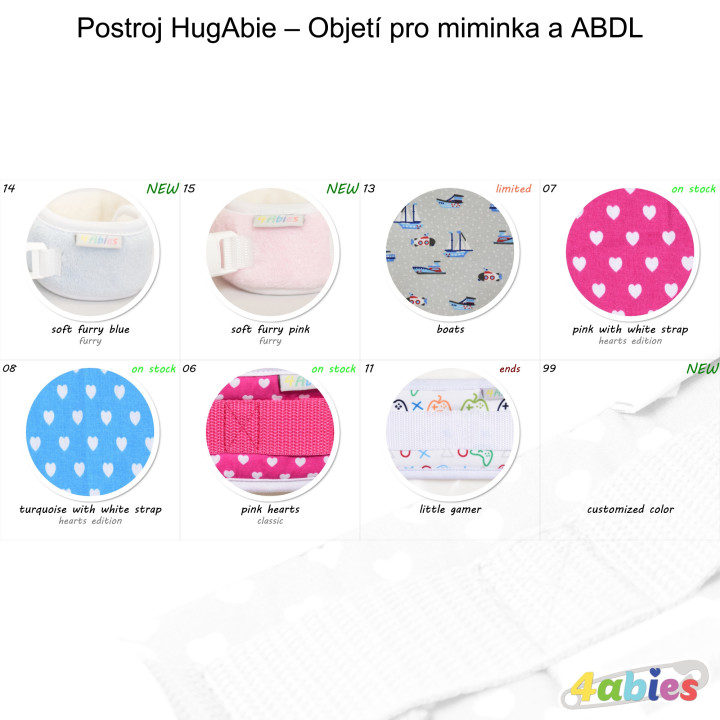 Postroj HugAbie – Objetí pro miminka a ABDL