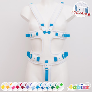 Lockable Full Body Harness – Rainbow Edition