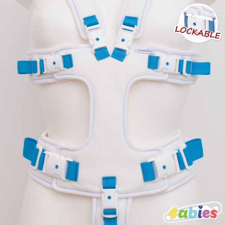 Lockable Full Body Harness – Rainbow Edition