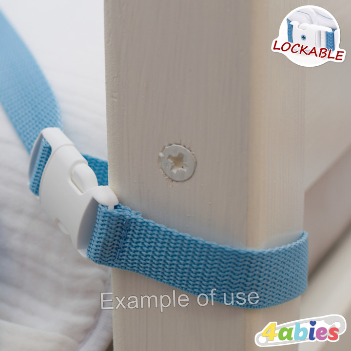 Lockable Pair of Straps for Bed