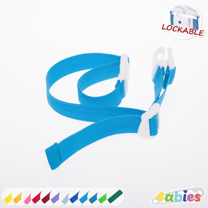 Lockable Pair of Straps for Bed – Rainbow Edition