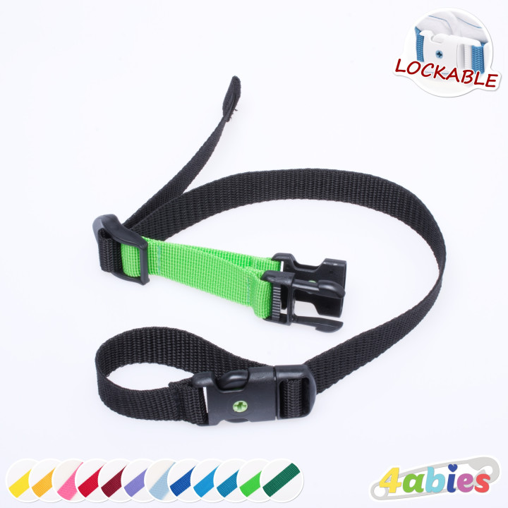 Lockable Pair of Straps for Bed - Midnight Rainbow