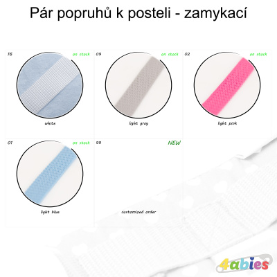 Pár popruhů k posteli - zamykací