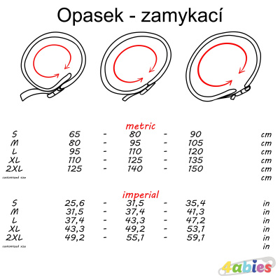 Opasek - zamykací