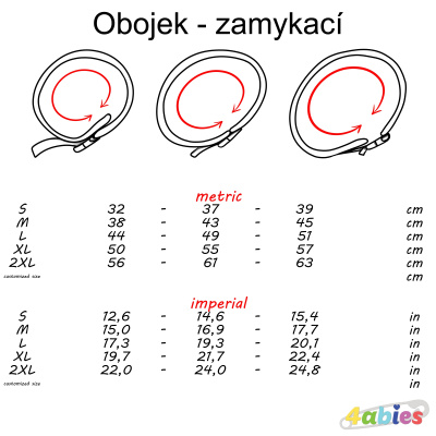 Obojek - zamykací