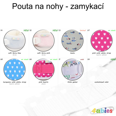 Pouta na nohy - zamykací