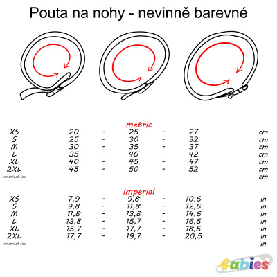 Pouta na nohy - nevinně barevné