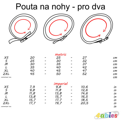 Pouta na nohy - pro dva