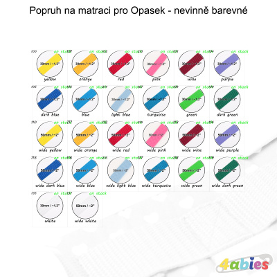 Popruh na matraci pro Opasek - nevinně barevné