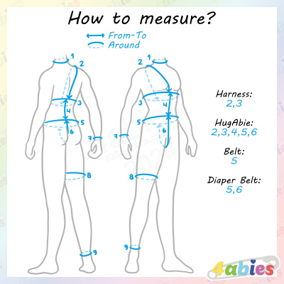 Full Body Harness HugAbie V - 4abies