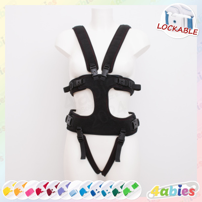 Lockable Full Body Harness V - Innocent Rainbow - 4abies