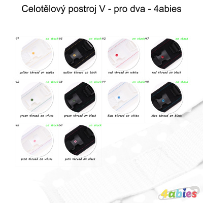 Celotělový postroj V - pro dva - 4abies