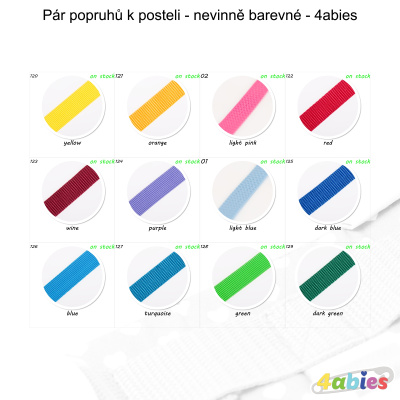 Pár popruhů k posteli - nevinně barevné - 4abies