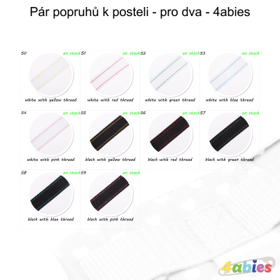 Pár popruhů k posteli - pro dva - 4abies