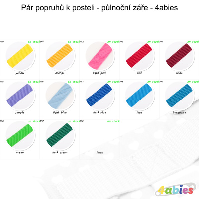 Pár popruhů k posteli - půlnoční záře - 4abies