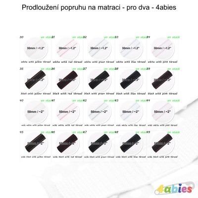 Prodloužení popruhu na matraci - pro dva - 4abies