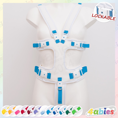 Lockable Full Body Harness - Innocent Rainbow - 4abies