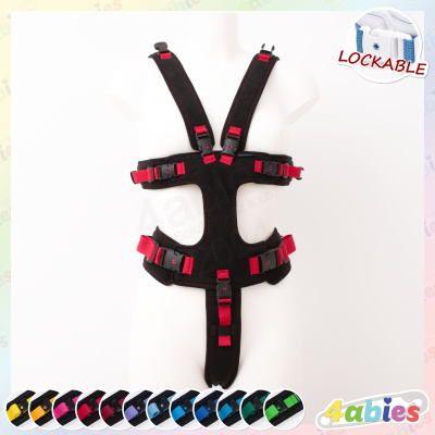 Lockable Full Body Harness - Midnight Rainbow - 4abies