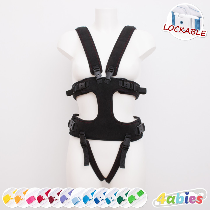 Lockable Full Body Harness V – Rainbow Edition