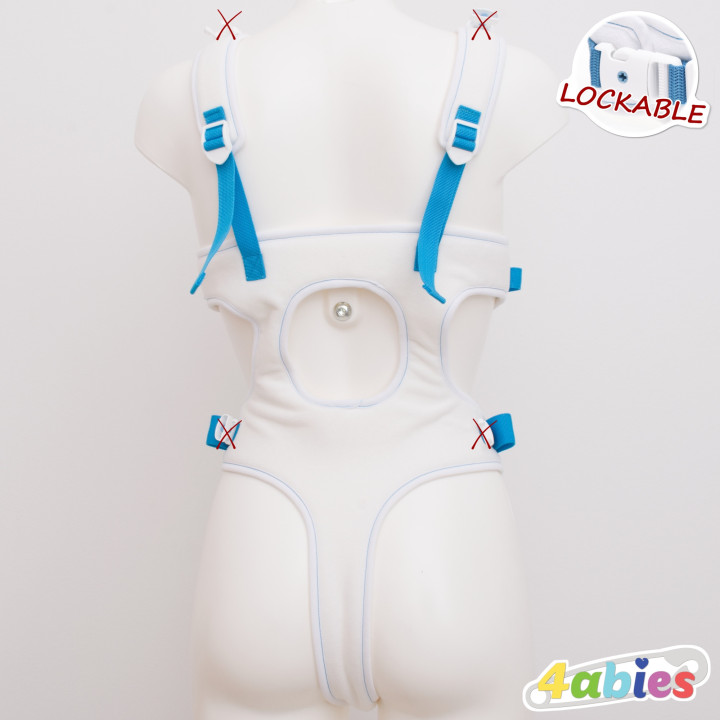 Lockable Full Body Harness V – Rainbow Edition