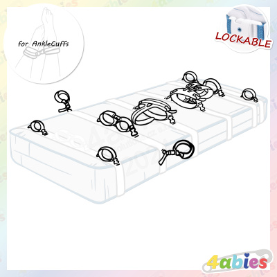 Lockable Mattress Strap for AnkleCuffs - Innocent Rainbow - 4abies