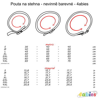 Pouta na stehna - nevinně barevné - 4abies