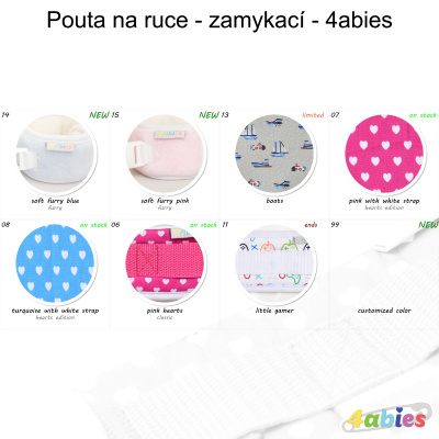 Pouta na ruce - zamykací - 4abies