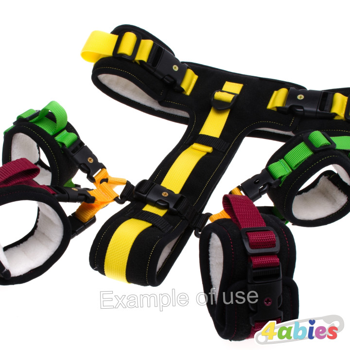 Propojka na pouta k rozkroku dvojitá