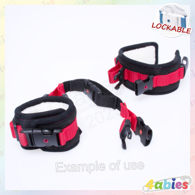 Lockable Upgrade for crotch cuffs - for couples - 4abies