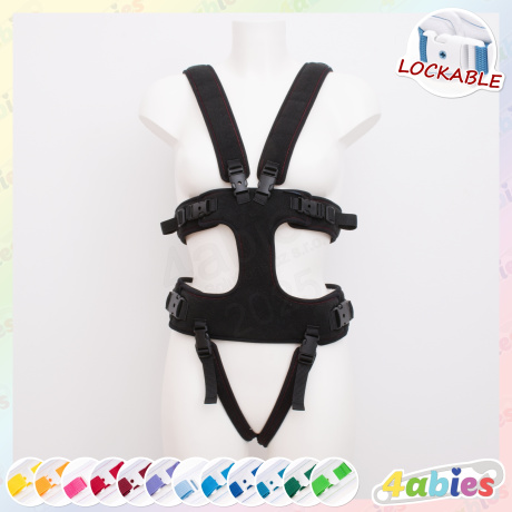 Lockable Full Body Harness V - Innocent Rainbow - 4abies