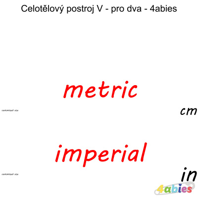 Celotělový postroj V - pro dva - 4abies