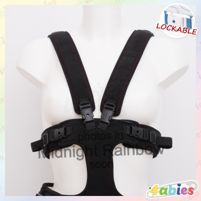 Lockable Full Body Harness V - Midnight Rainbow - 4abies