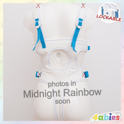 Lockable Full Body Harness V - Midnight Rainbow - 4abies