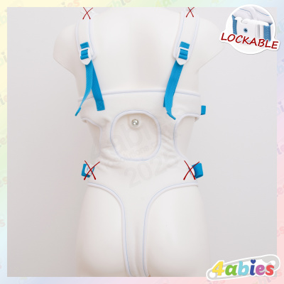 Lockable Full Body Harness - Innocent Rainbow - 4abies