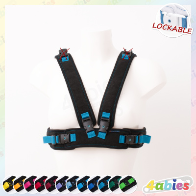 Lockable Chest Harness - Midnight Rainbow - 4abies