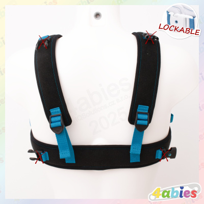 Lockable Chest Harness - Midnight Rainbow - 4abies